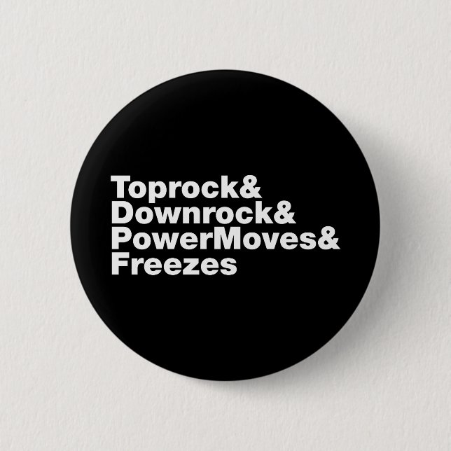 Bóton Redondo 5.08cm Quebrando Movimentos (Breakdancing) (Frente)