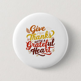 Bóton Redondo 5.08cm Queda de Ação de Graças