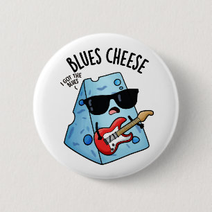 Bóton Redondo 5.08cm Queijo Blues Piada de Comida Divertida