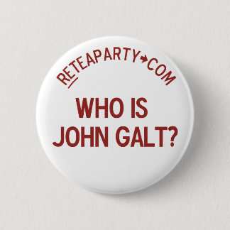 Bóton Redondo 5.08cm Quem é botão do tea party de John Galt