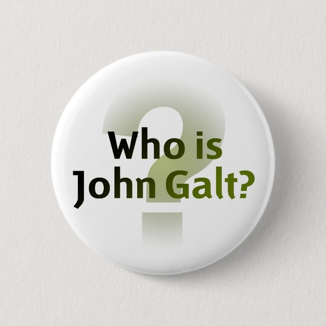 Bóton Redondo 5.08cm Quem é John Galt? (Frente)