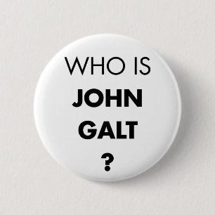 Bóton Redondo 5.08cm Quem é John Galt? A pergunta