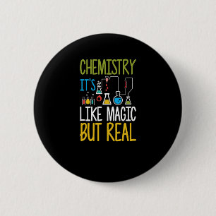 Bóton Redondo 5.08cm Química É como Magia, mas muito engraçada