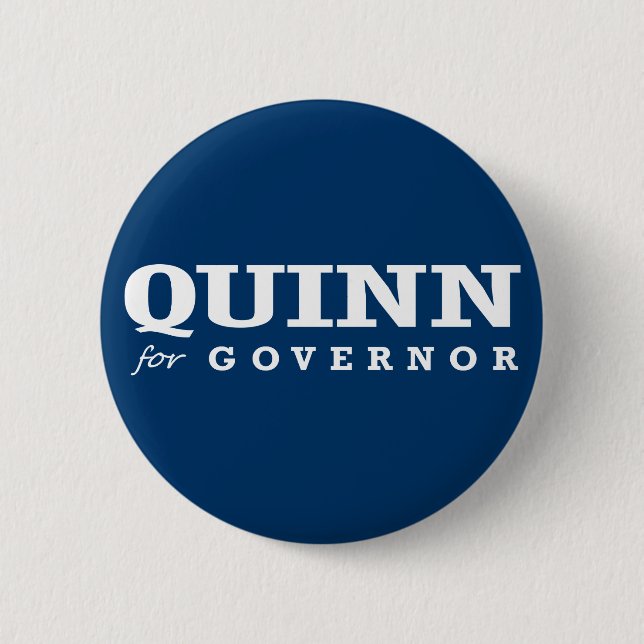 BÓTON REDONDO 5.08CM QUINN PARA O GOVERNADOR 2014 (Frente)