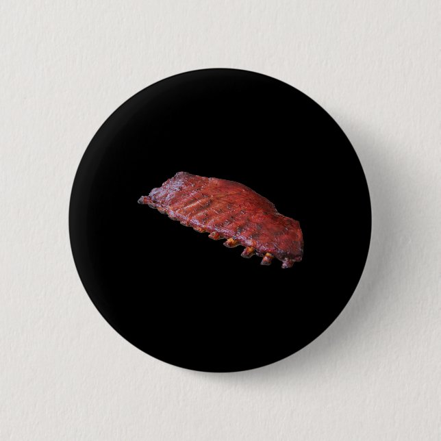Bóton Redondo 5.08cm Rack Of Bbq Ribs  (Frente)
