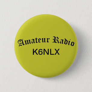 Bóton Redondo 5.08cm Rádio amador e indicativo de chamada