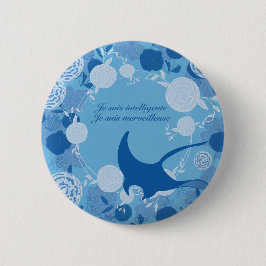 Bóton Redondo 5.08cm raie, fleur de vie, laranja, mandala, zen, chakra,