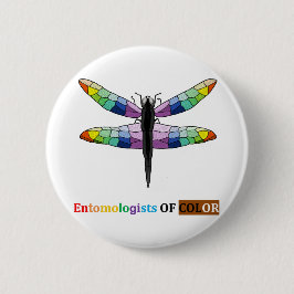 Bóton Redondo 5.08cm Rainbow Dragonfly
