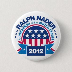 Bóton Redondo 5.08cm Ralph Nader para o presidente 2012