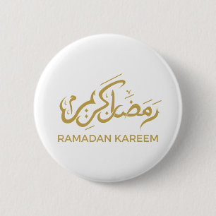Bóton Redondo 5.08cm Ramadão Kareem Árabe Islâmico