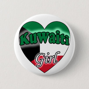 Bóton Redondo 5.08cm Rapariga do Kuwait
