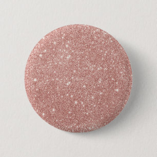 Bóton Redondo 5.08cm Rapariga Rosa Rosa Brilhante Dourada