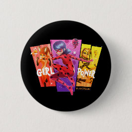 Bóton Redondo 5.08cm Raparigas Miraculosas | Energia de Menina