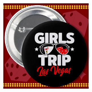 Bóton Redondo 5.08cm Raparigas Viagem Las Vegas Viagem Raparigas Las Ve