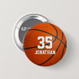 Bóton Redondo 5.08cm rapazes ou raparigas, basquetebol personalizado