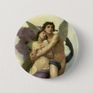 Bóton Redondo 5.08cm Rapto (t.c.p. Ravement) de Psyche por Bouguereau