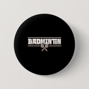 Bóton Redondo 5.08cm Raquete de Badminton - Jogador de Badminton Divert