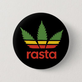 Bóton Redondo 5.08cm Rasta Leaf Pin