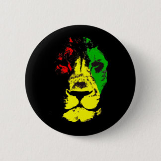 Bóton Redondo 5.08cm Rasta - Leão De Judah