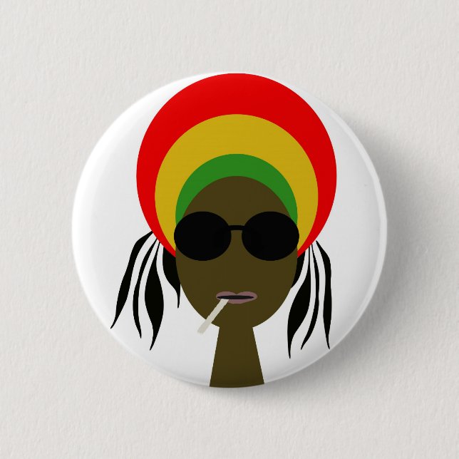 Bóton Redondo 5.08cm rastafarian (Frente)