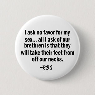 Bóton Redondo 5.08cm RBG, Ruth Badger Ginsburg, Mulher Forte