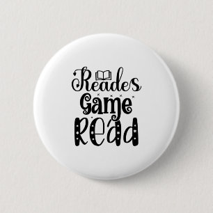 Bóton Redondo 5.08cm Reading Art Reades Game Read