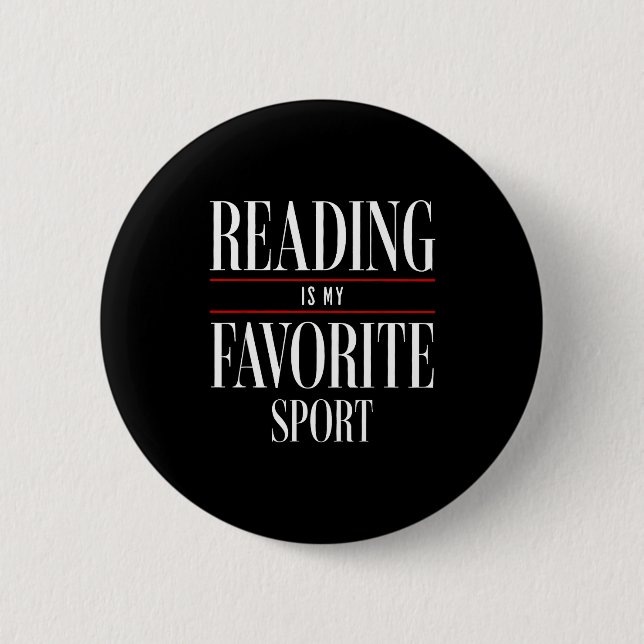 Bóton Redondo 5.08cm Reading Is My Favorite Srt Book Lover Funny Saying (Frente)