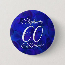 Bóton Redondo 5.08cm Real Blue 60 Elegante e Partido da Reforma Aposent