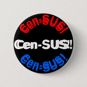 Bóton Redondo 5.08cm Recenseamento II