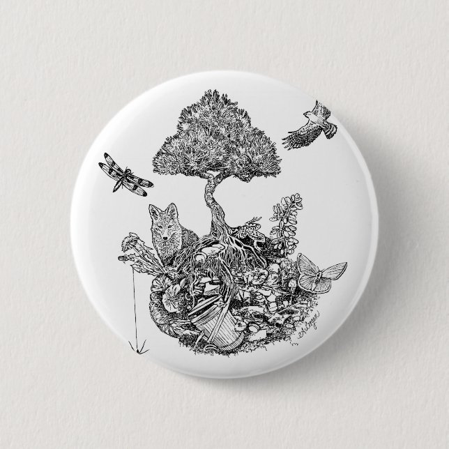 Bóton Redondo 5.08cm Reciclar (Frente)