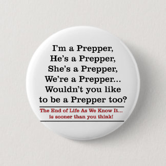 Bóton Redondo 5.08cm Recrute um Prepper
