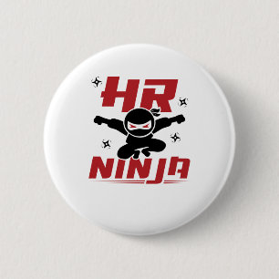 Bóton Redondo 5.08cm Recursos Humanos do HR Ninja