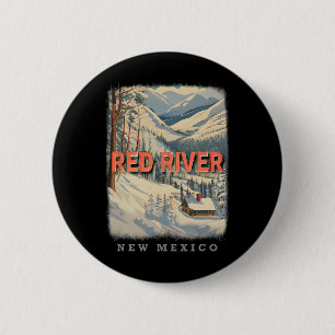 Bóton Redondo 5.08cm Red River New Mexico Nm Skiing Extravaganza Sd778