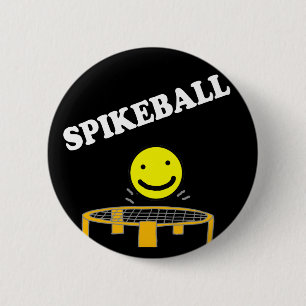 Bóton Redondo 5.08cm Rede engraçada de Spikeball com arte da cara do