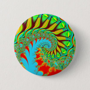 Bóton Redondo 5.08cm Redemoinho da tintura do laço