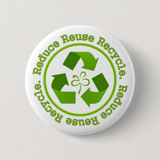 Bóton Redondo 5.08cm Reduza o Reciclar de reutilização