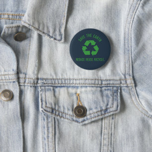 Bóton Redondo 5.08cm reduzir o reciclar de reutilização