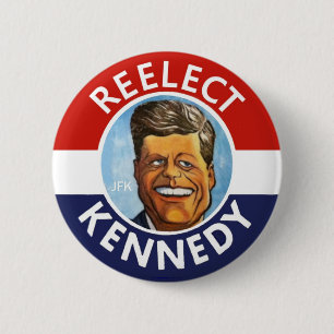 BÓTON REDONDO 5.08CM REELECT JFK JACK KENNEDY
