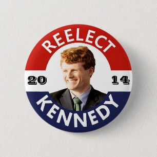 BÓTON REDONDO 5.08CM REELECT JOE KENNEDY 2014