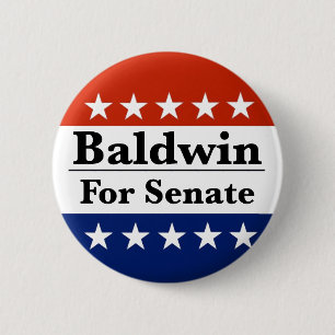 Bóton Redondo 5.08cm Reeleger Tammy Baldwin para o Senado dos EUA 2024