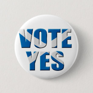 Bóton Redondo 5.08cm Referendo sobre a independência escocesa - voto s