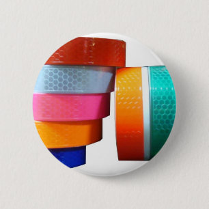 Bóton Redondo 5.08cm Refletores reflexivos da fita da etiqueta do PVC