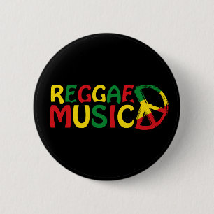 Bóton Redondo 5.08cm Reggae Music design, reggae art