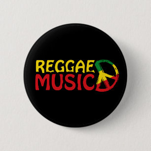 Bóton Redondo 5.08cm Reggae Music - modelo2b-círculo-preto