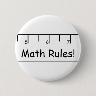 Bóton Redondo 5.08cm Regras da matemática!