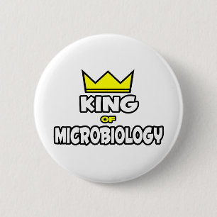 Bóton Redondo 5.08cm Rei da Microbiologia