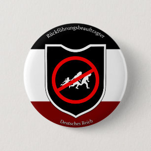 Bóton Redondo 5.08cm Reich do DES Deutschen de Rückführungsbeauftragter