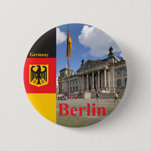 Bóton Redondo 5.08cm Reichstag. Berlim, Alemanha