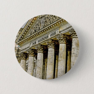 Bóton Redondo 5.08cm Reichstag/Bundestag, exterior, Berlim (r3b)