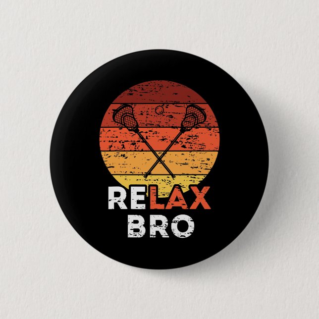 Bóton Redondo 5.08cm Relax Bro - Lacrosse (Frente)